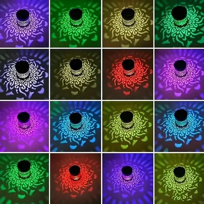 2 PCSβ¨ Solar Mandala Wall Light π₯ β Waterproof Outdoor Garden Fence Projector Lamp with Magical Ambient Glowπͺπ-8CR5