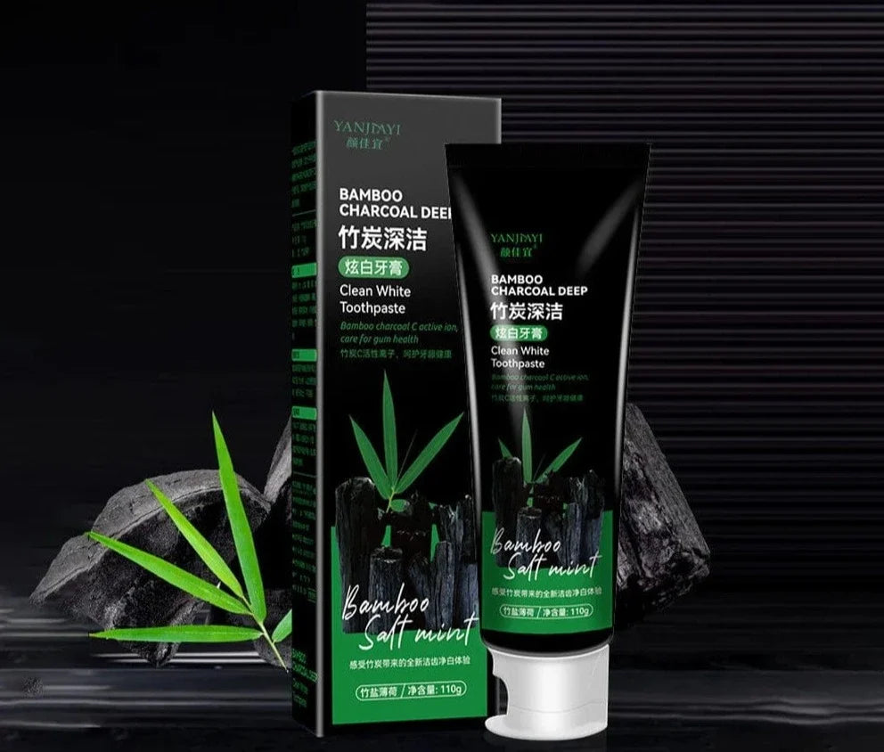 Bamboo Activated Charcoal Toothpaste for Whitening Teeth