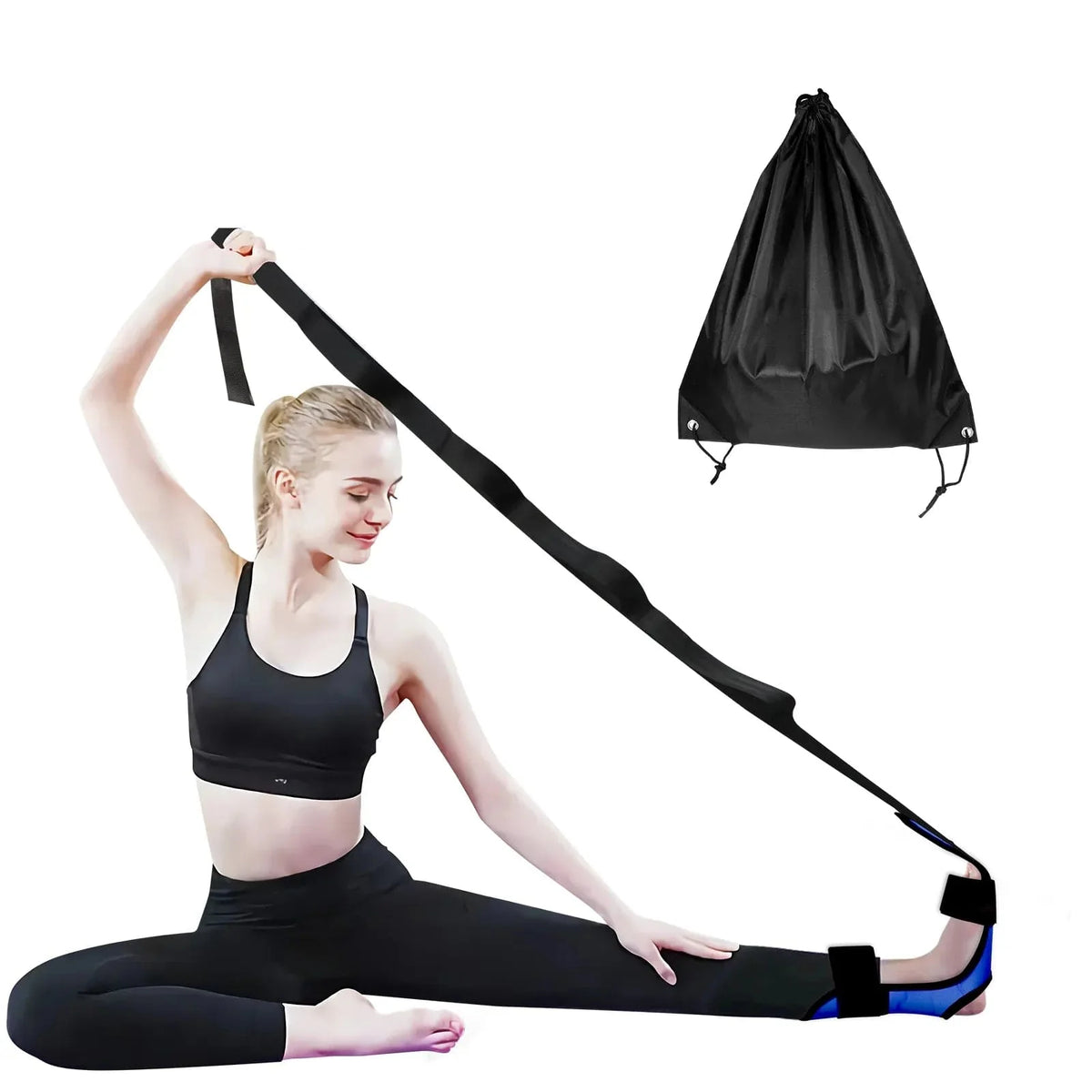 Foot and Calf Stretcher-Stretching Strap, Yoga Belt