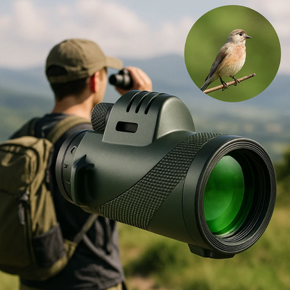 BowLift | Compact Ultra-Zoom Monocular | HD Lens, Lightweight & Perfect for Hiking, Birdwatching, and Sports Events