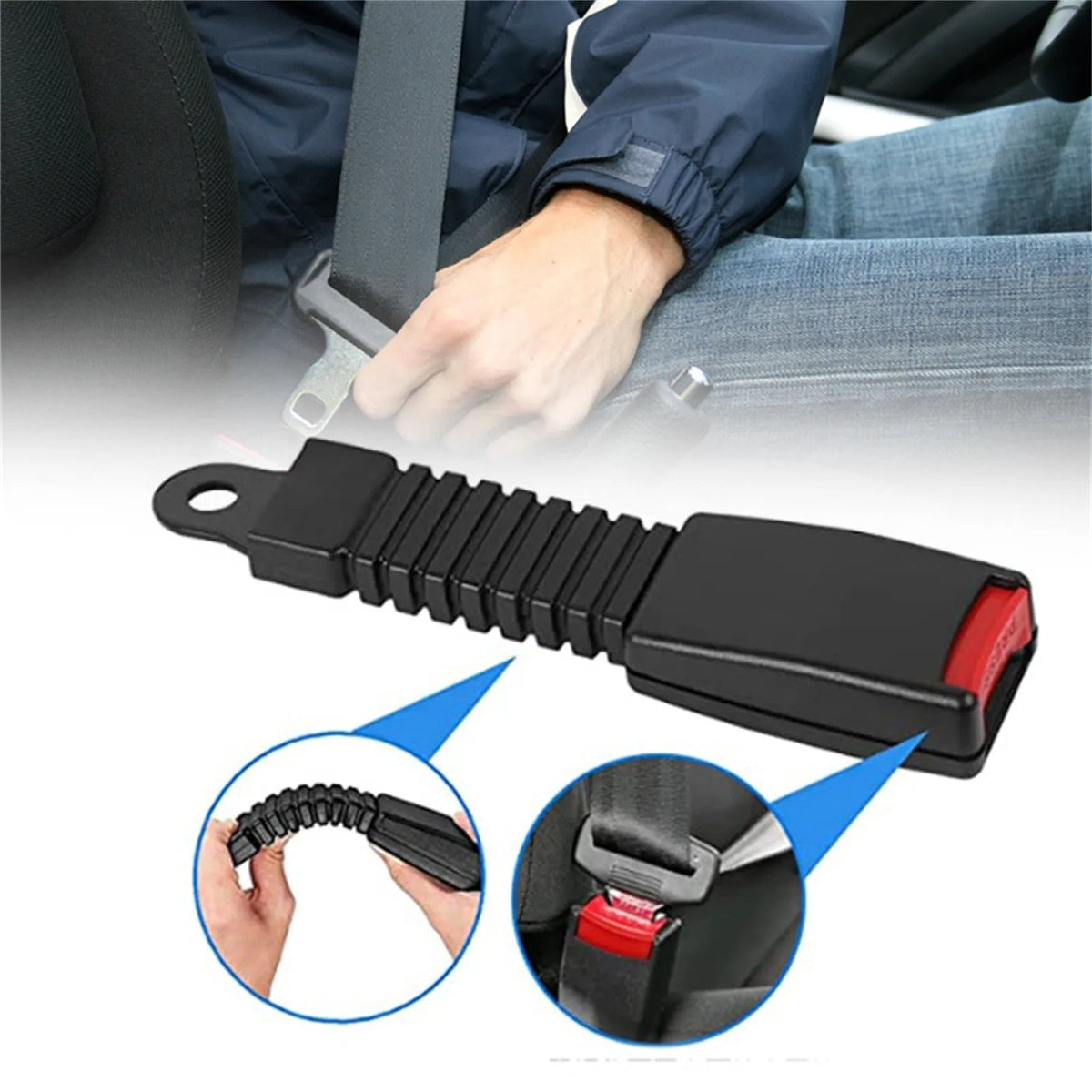 Adjustable Car Seat Belt Extender for Comfort