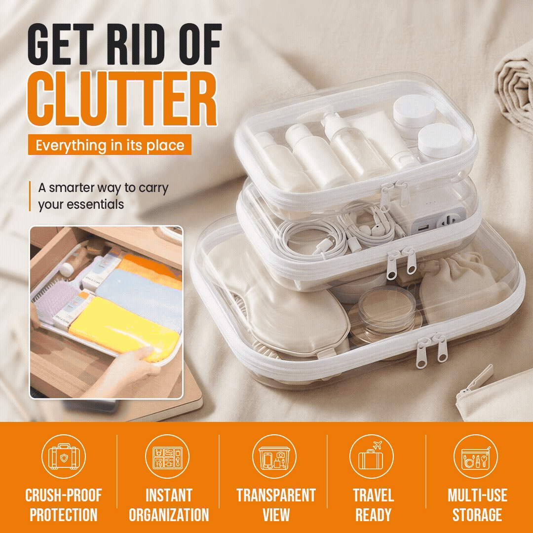 Clear Hard Shell Zipper Case