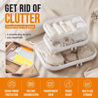 Clear Hard Shell Zipper Case