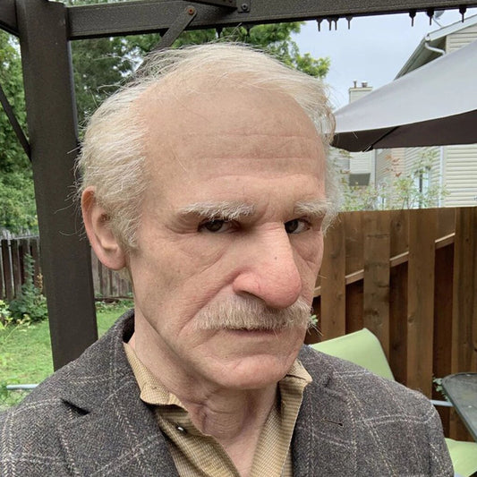 Kalsten | Creepy Old Man Mask – Realistic Latex Halloween Mask for Adults