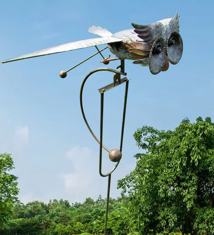 Kalsten | WindGarden | Metal Garden Twirler Wind Spinner with Ground Stake – Weather Resistant Decor