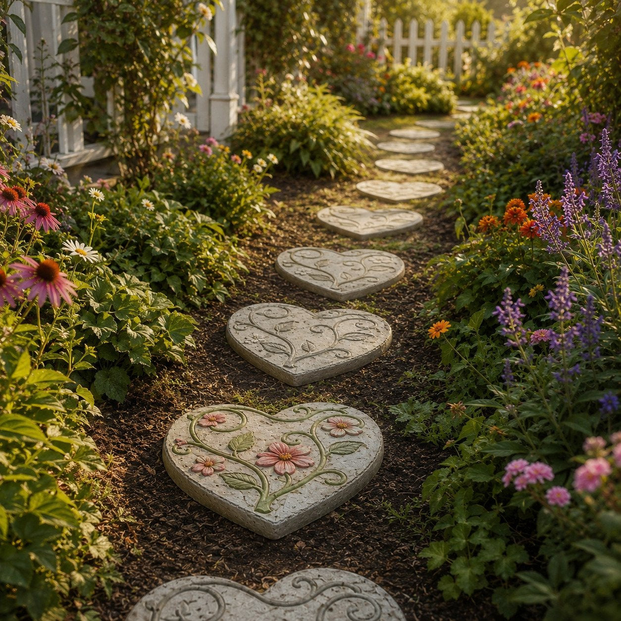 Reusable Decorative Garden Stepping Stone Mold