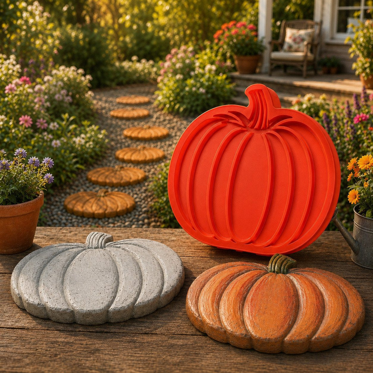 Reusable Decorative Garden Stepping Stone Mold