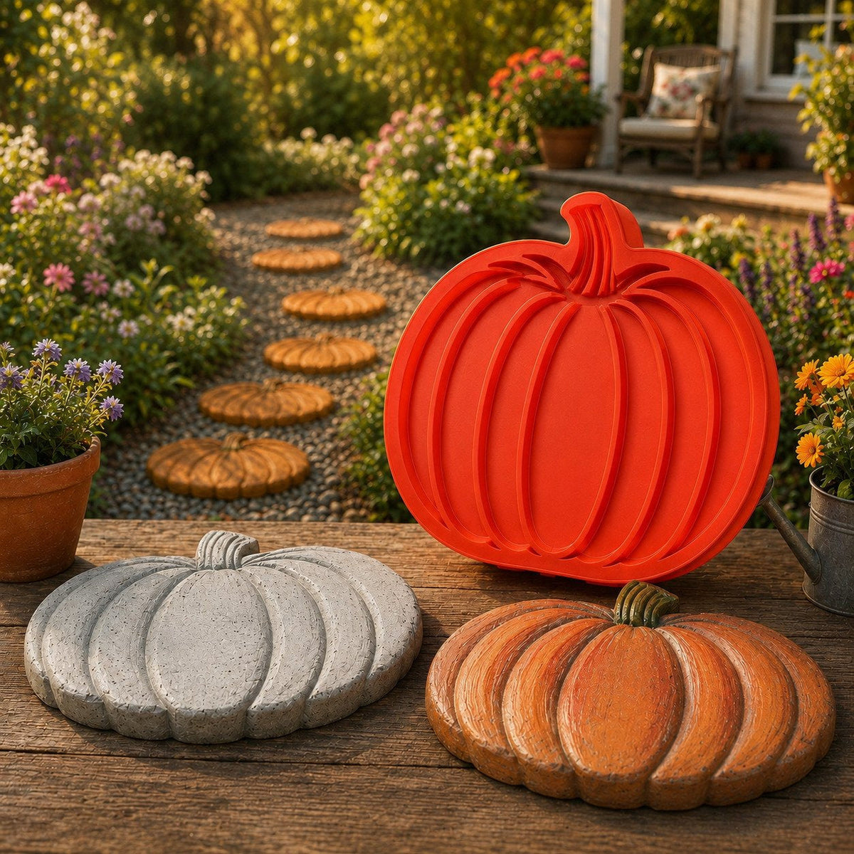 Reusable Decorative Garden Stepping Stone Mold