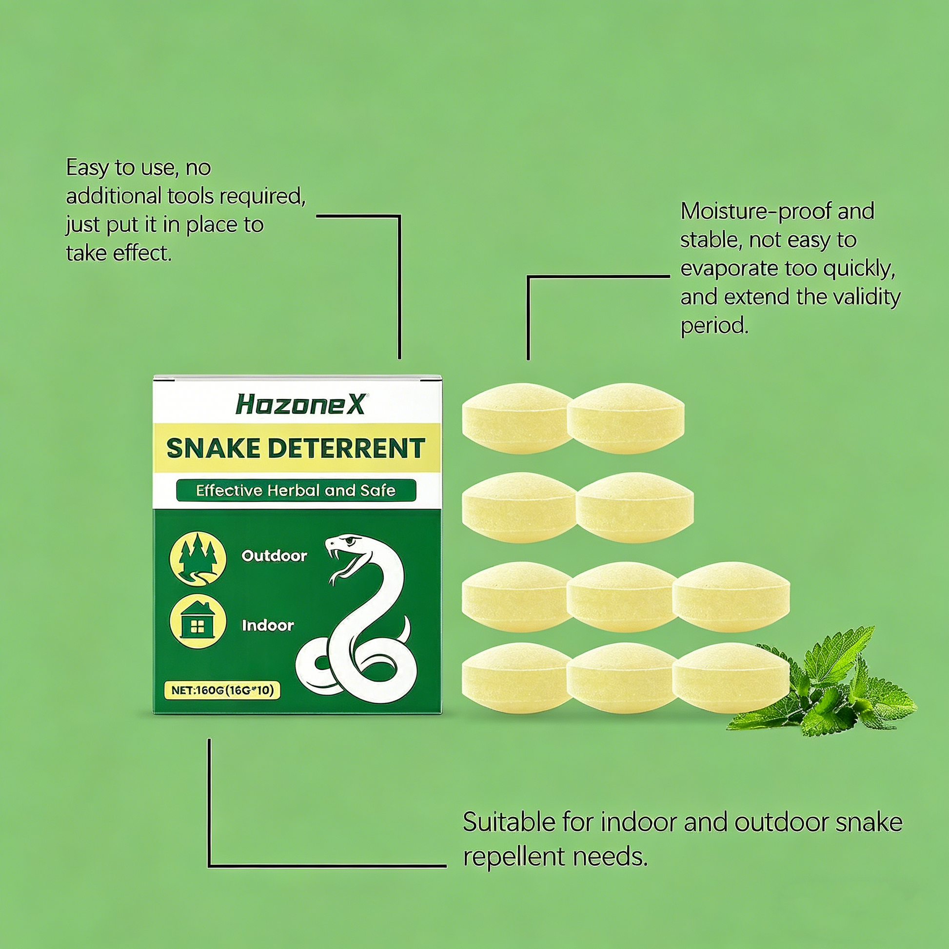 10pcs Snake Repellent for Yard
