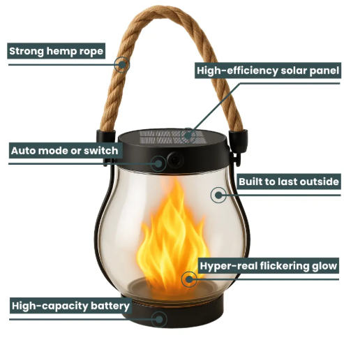 Kalsten | Fire Seed Solar Light — Magical Flame Mood that Warms Your Heart and Enchants Every Night