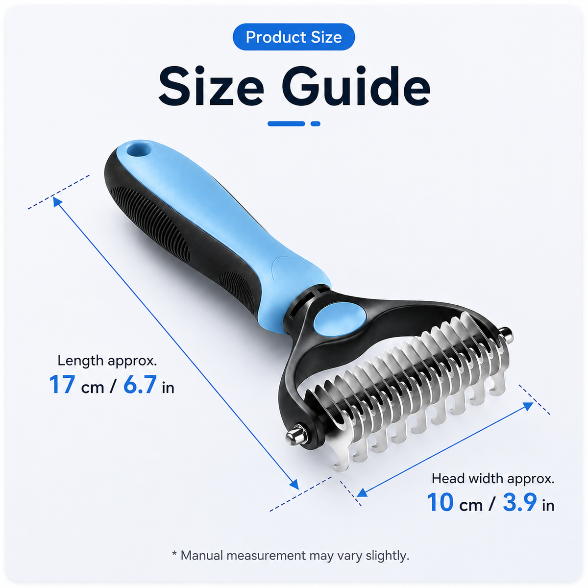 🐶 Dual-Sided Pet Dematting Brush Undercoat Rake for Long Haired Dogs Cats Matted Fur ✂️