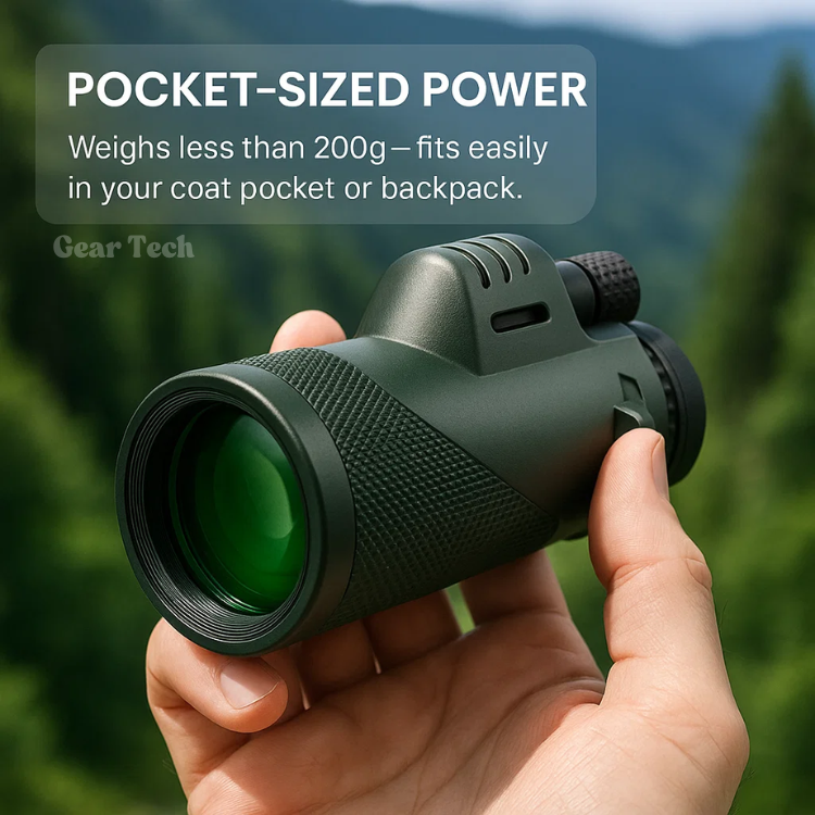 BowLift | Compact Ultra-Zoom Monocular | HD Lens, Lightweight & Perfect for Hiking, Birdwatching, and Sports Events