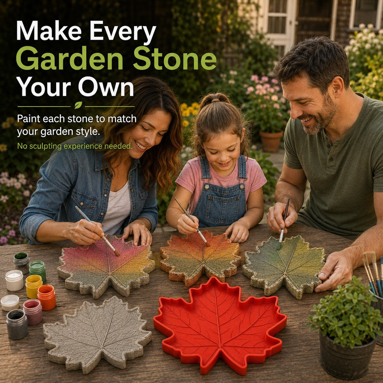 Reusable Decorative Garden Stepping Stone Mold