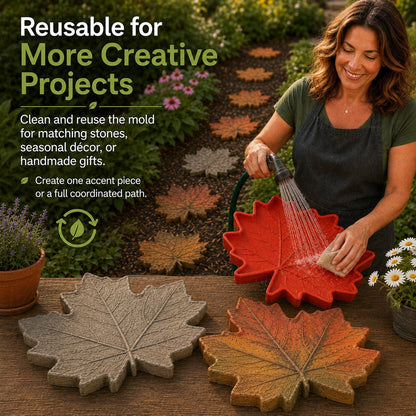 Reusable Decorative Garden Stepping Stone Mold