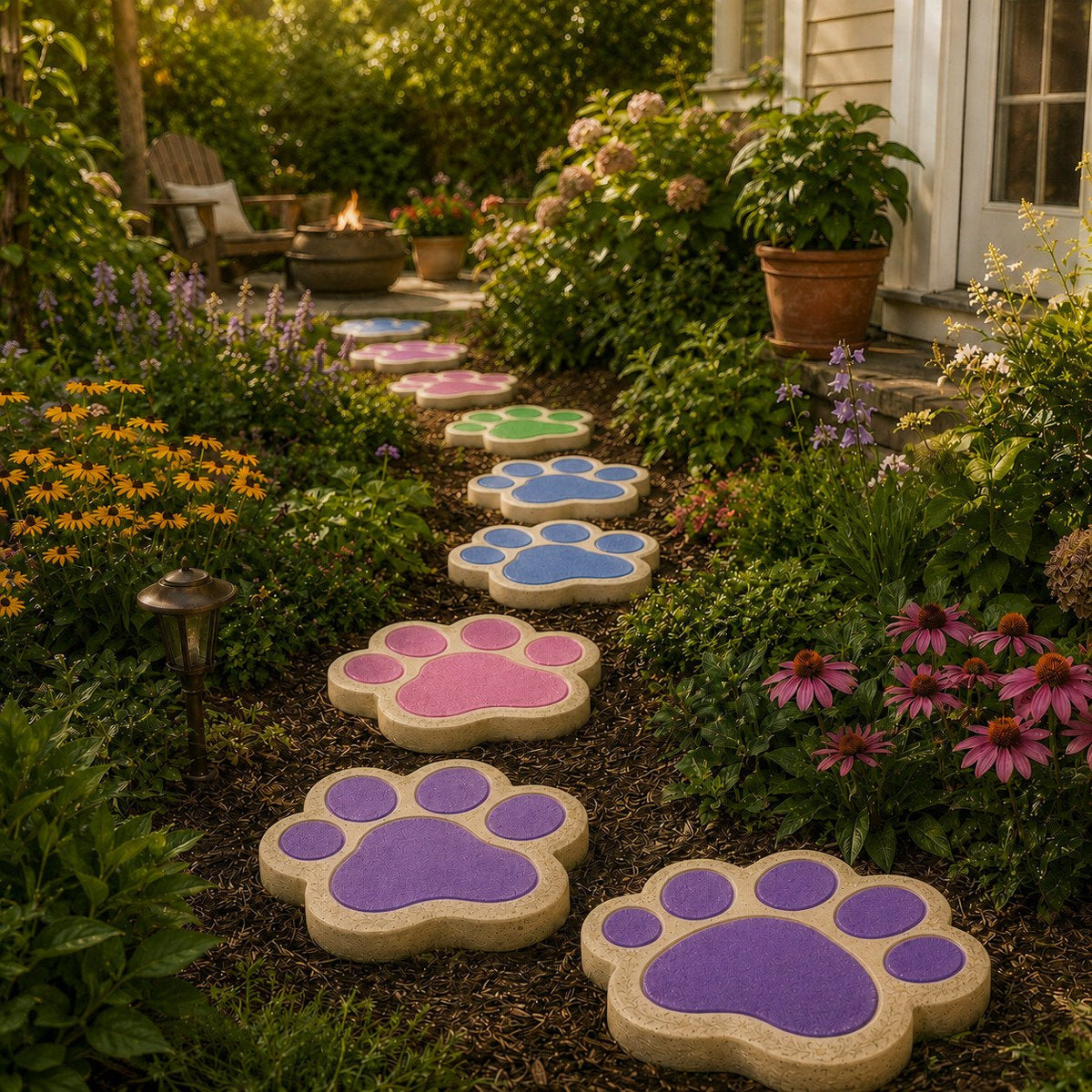 Reusable Decorative Garden Stepping Stone Mold