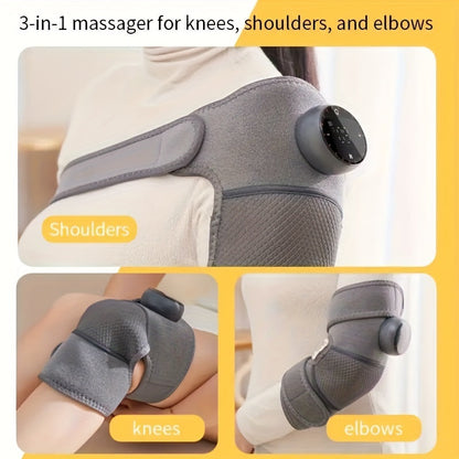 Heated Knee & Joint Massager – Cordless Vibration Wrap for Pain Relief
