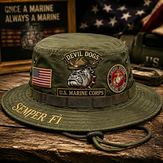 U.S. Marine Corps Devil Dogs Tribute Boonie Hat