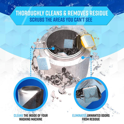 🔥24pcs Powerful Washer Deep Cleaner Tablets – Eliminate Hidden Bacteria & Bad Smells Fast