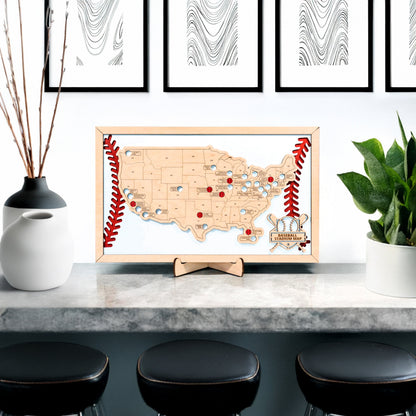 Baseball Stadium Travel Map