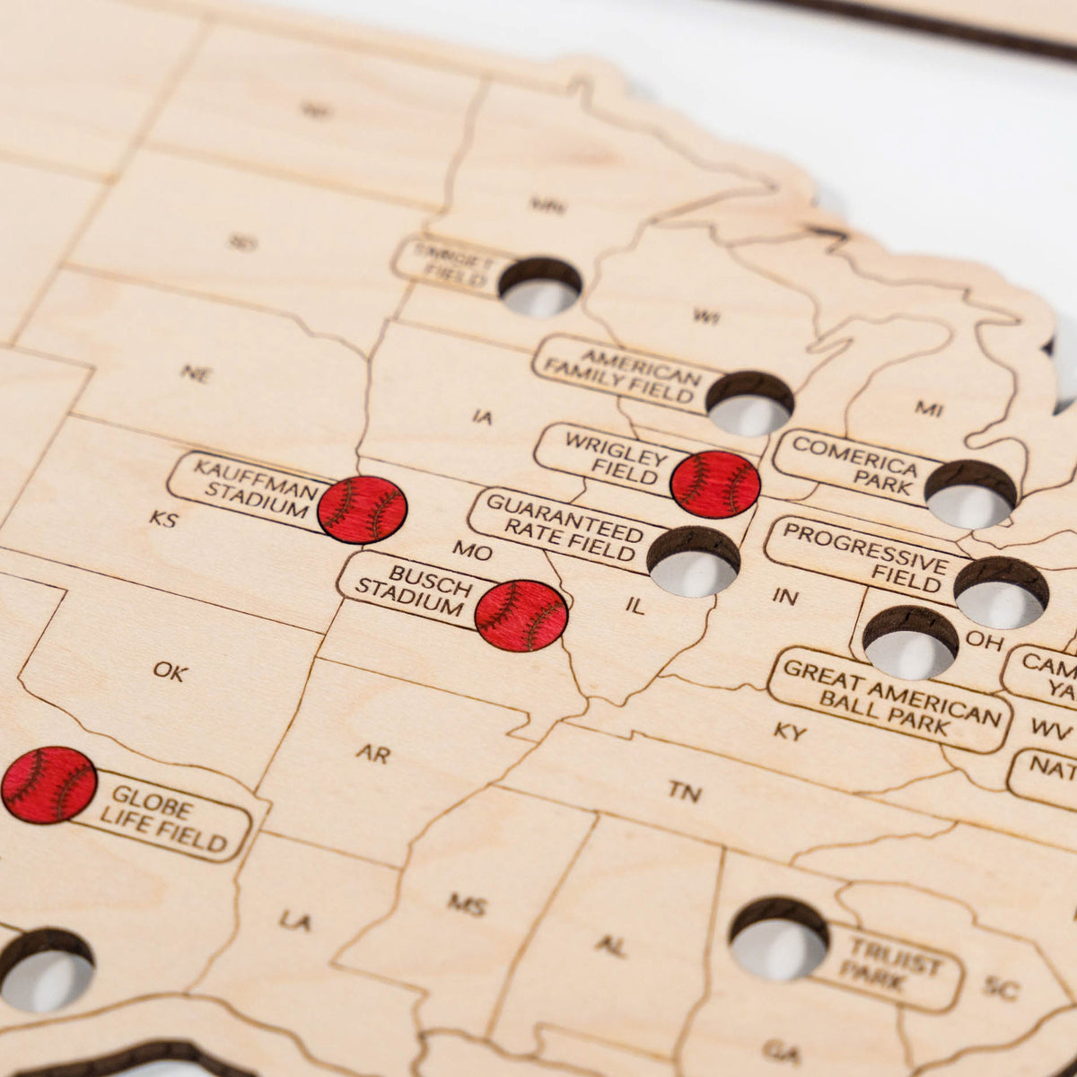 Baseball Stadium Travel Map