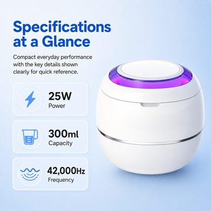 Ultrasonic Denture Cleaner for Dentures & Retainers