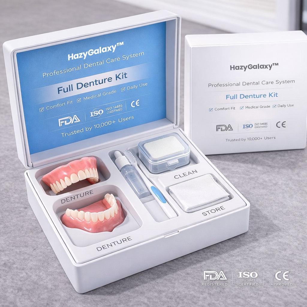 ⏰ HazyGalaxy™ Custom-Fit Dentures ENDS TODAY 70% OFF | Smile with Confidence