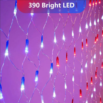 American Flag Lights Outdoor 420 LED String Lights Party Decor