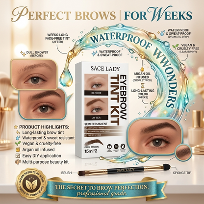 ✨ Long-Lasting Eyebrow Tint Kit – Waterproof Color