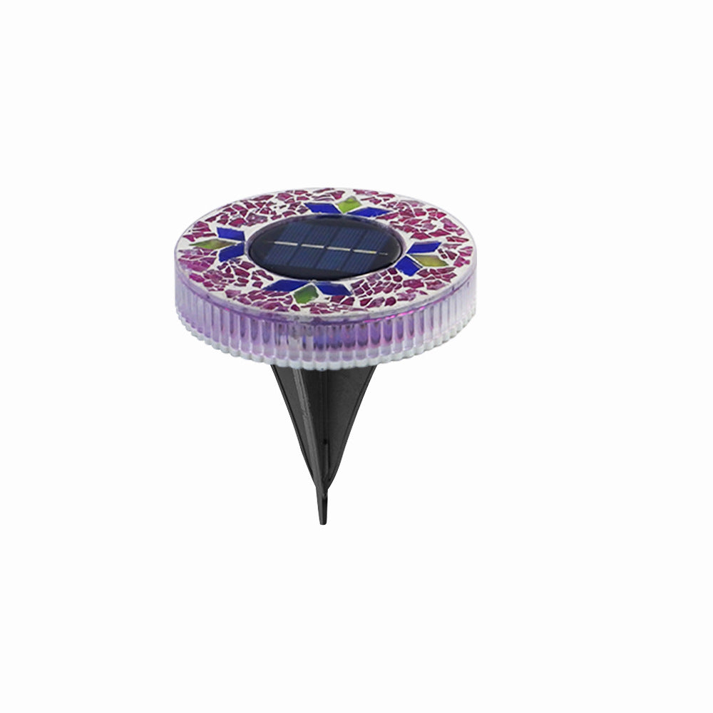 Solar Mosaic LED Waterproof Lawn Light 4 Pack