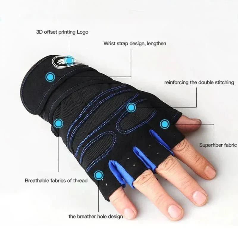 Kalsten | Shock-resistant training gloves with wrist support | For weight training, fitness & cycling