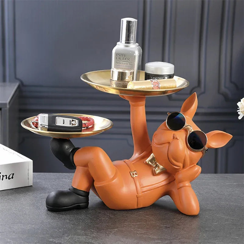 Bulldog Charm Statue