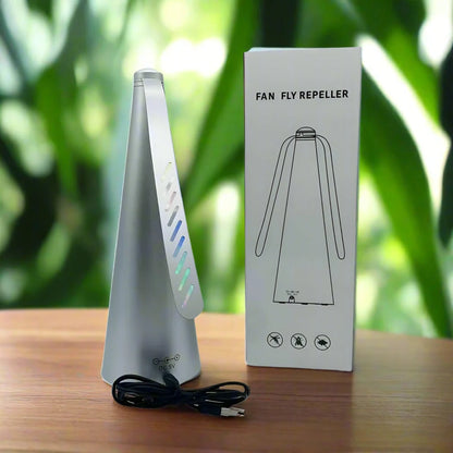🪰 Fly Repeller Table Fan – Portable USB or Battery Powered Insect Repellent Fan