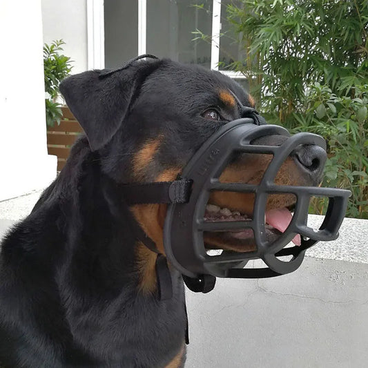 Adjustable Silicone Dog Muzzle – Anti Bite Guard