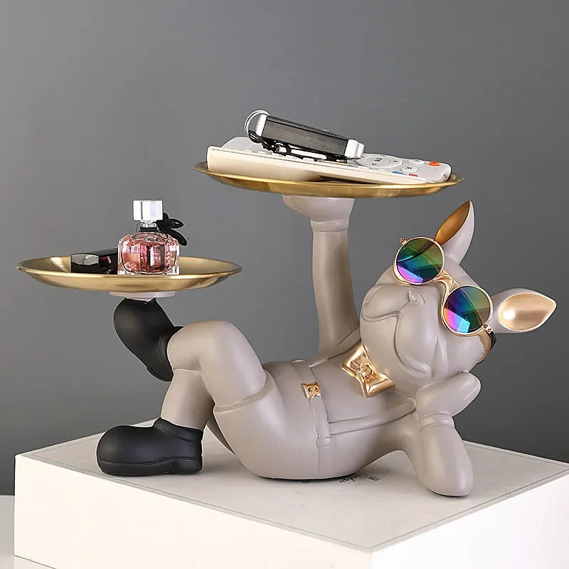 Bulldog Charm Statue