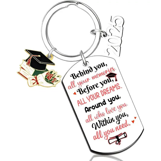 Class of 2026 Graduation Keychain - Inspirational Gift for Her