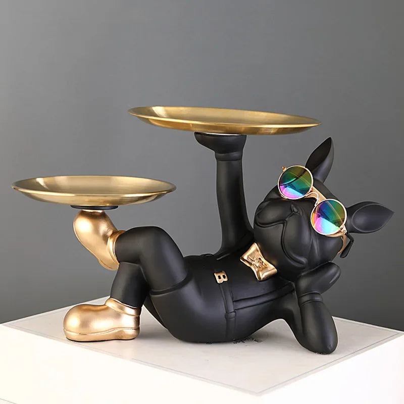 Bulldog Charm Statue