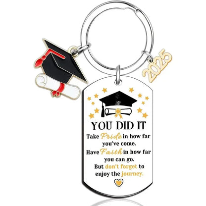 Class of 2026 Graduation Keychain - Inspirational Gift for Her