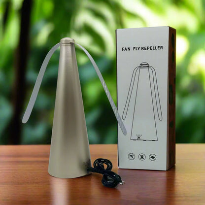 🪰 Fly Repeller Table Fan – Portable USB or Battery Powered Insect Repellent Fan