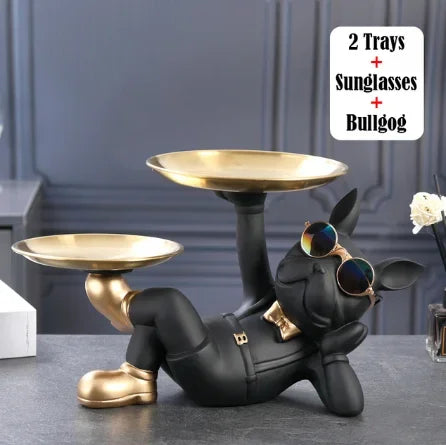 Bulldog Charm Statue