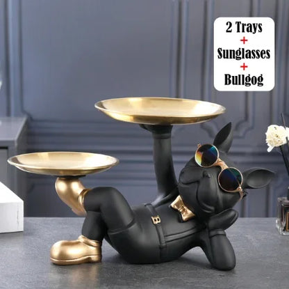 Bulldog Charm Statue