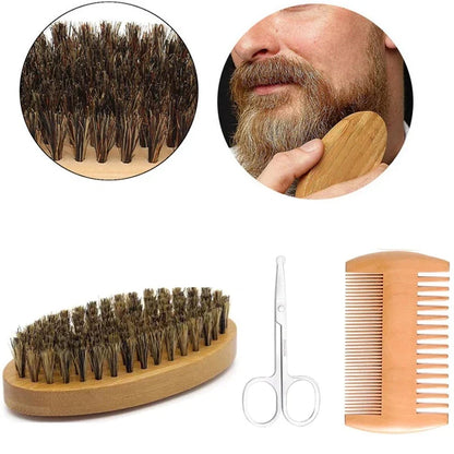 The Beard Standard — Wood Grooming Tool Set