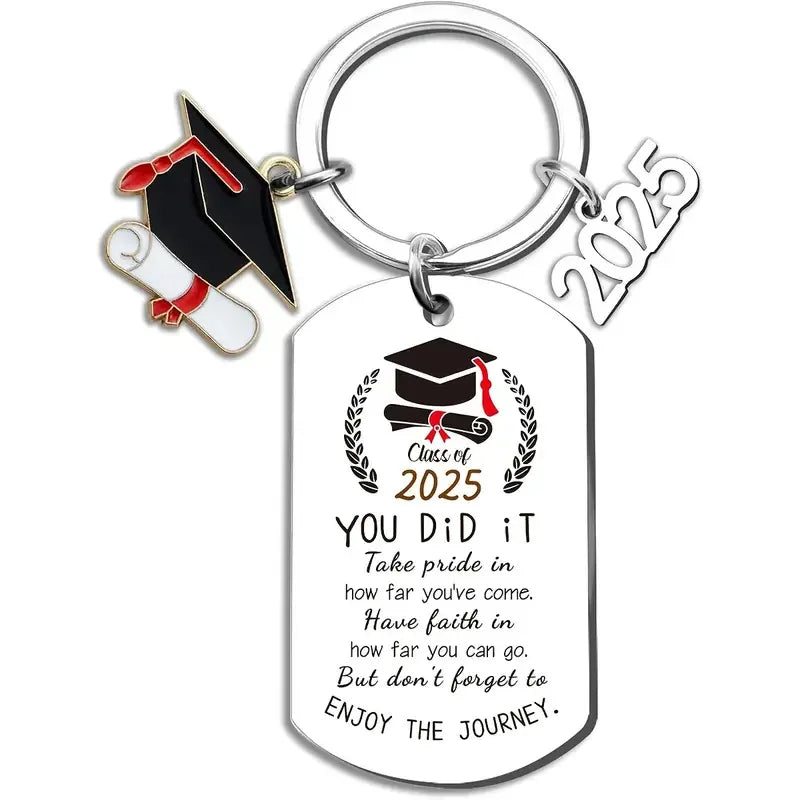 Class of 2026 Graduation Keychain - Inspirational Gift for Her