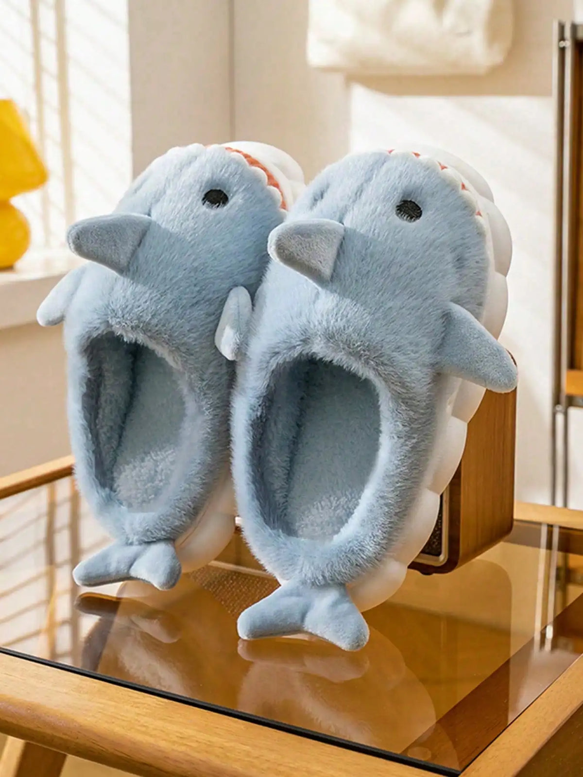 Men's Shark Home Cotton Slippers