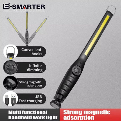 Portable COB Work Lights With Magnetic Rechargeable LED Flashlight Portable Stepless Dimming Emergency Car Repair Lamps