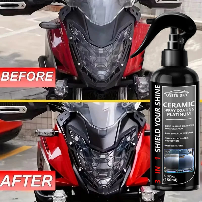 Sopami Nano Ceramic Car Coating Spray 3-in-1 High-Quality Scratch-Resistant Gloss Finish for All Car Paint Types
