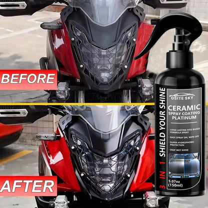 Sopami Nano Ceramic Car Coating Spray 3-in-1 High-Quality Scratch-Resistant Gloss Finish for All Car Paint Types