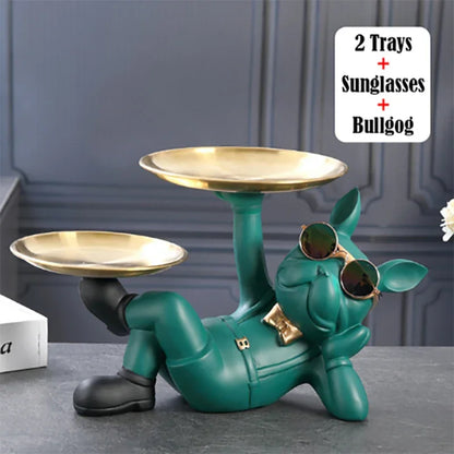 Bulldog Charm Statue