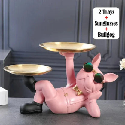 Bulldog Charm Statue