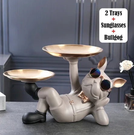 Bulldog Charm Statue