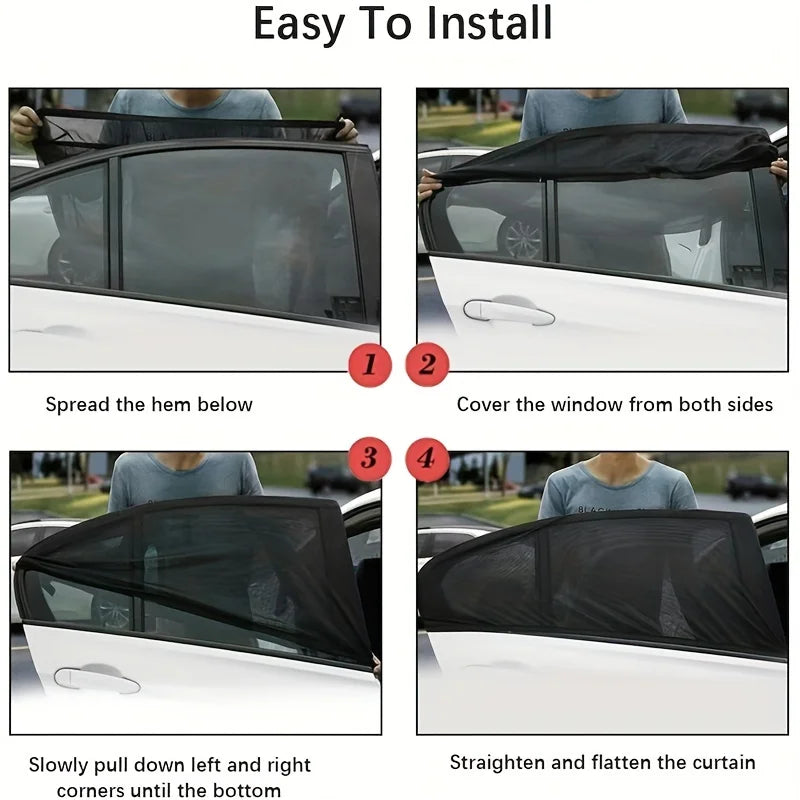 Car Window Mesh Sunshade Net – Mosquito & UV Shield